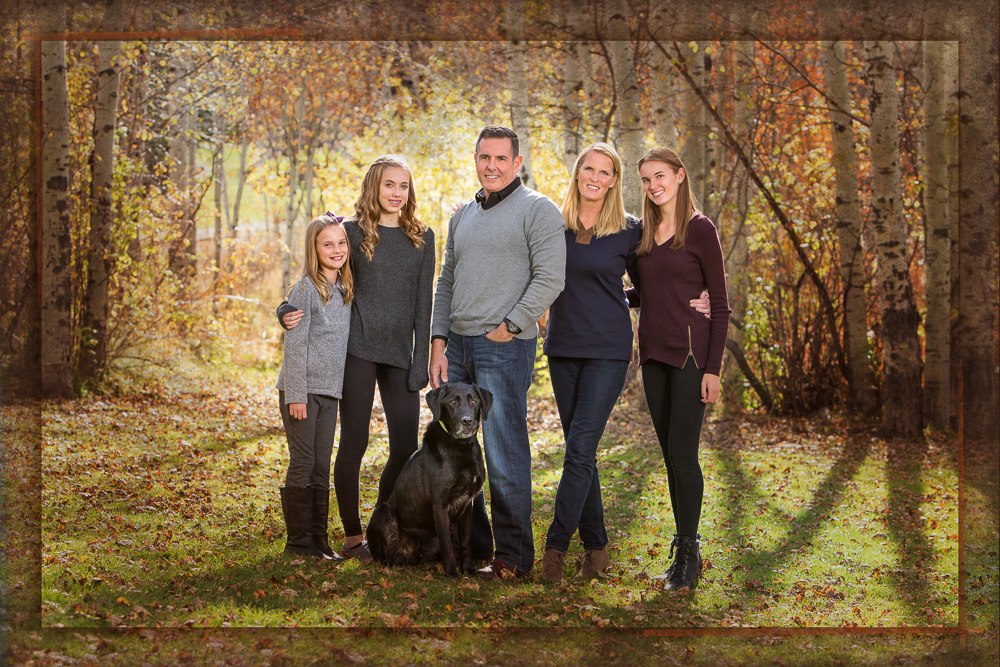 Fall family portrait in Park City, Utah