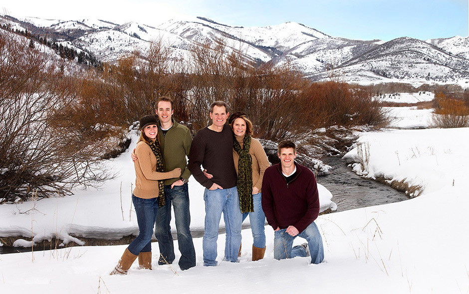 Winter Family Portrait, Park City, Utah