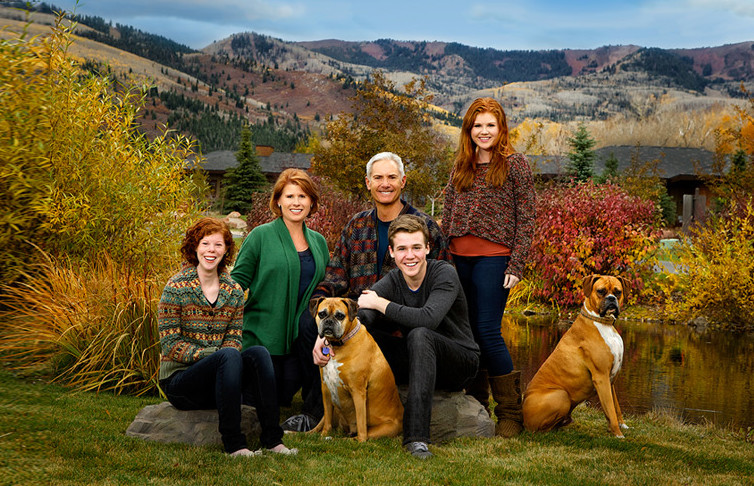 Fall Family Portrait, client home, Park City, Utah