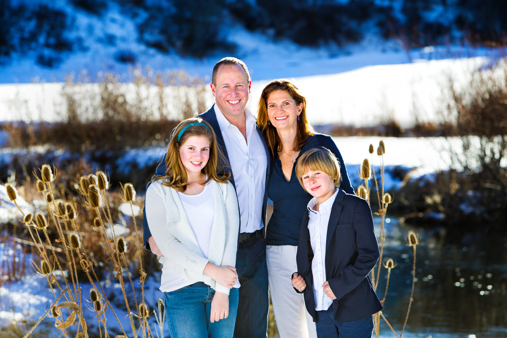 Wintertime Family Portrait, Jeremy Ranch, Park City, Utah