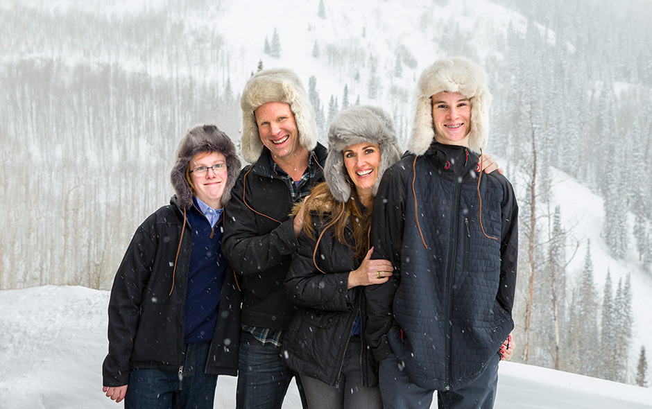 Family Portrait in Snow