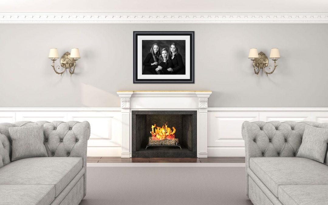 Formal Living Fireplace