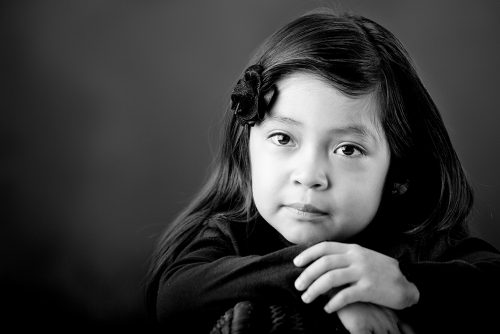 A Child's Eyes - BW